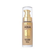 Крем-флюид тональный для лица `LUXVISAGE` AQUA VEIL HYALURON COMPLEX тон 140 Beige