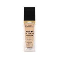 Крем тональный для лица `EVELINE` WONDER MATCH адаптирующийся тон 25 light beige 30 мл