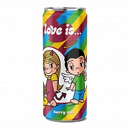 Газированный напиток `LOVE IS…` ягодный микс 330 мл