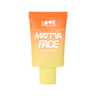 Крем тональный для лица `LOVE GENERATION` MATT`YA FACE матирующий с экстрактом матчи тон 04 Toffee delight