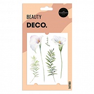 Татуировка для тела `DECO.` PASTEL FLOWERS by Miami tattoos переводная (Calla)