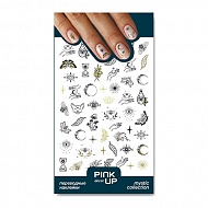 Наклейки для ногтей `PINK UP` `DECOR` MYSTIC переводные тон 850