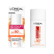 Крем-флюид для лица `LOREAL` `REVITALIFT` ВИТАМИН С SPF-50+ дневной 50 мл