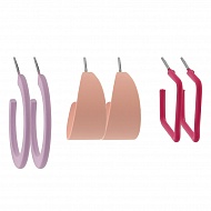 Набор серег `LADY PINK` FEEL THE COLOR 3 пары