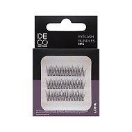 Пучки ресниц `DECO.` ART EYELASH BUNDLES набор №5 (с плоским основанием в форме галочки, длинный размер)