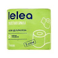 Бумага туалетная `LELEA` 2-х слойная 4 шт