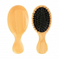 Расческа для волос `LADY PINK` деревянная
