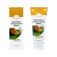 Крем для рук `GRACE DAY` с муцином улитки (восстанавливающий) 100 мл