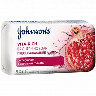 Мыло твердое `JOHNSONS` VITA-RICH преображающее с экстрактом цветка граната 90 г