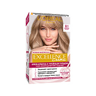 Крем-краска для волос `LOREAL` `EXCELLENCE` тон 8.1 (Светло-русый пепельный)