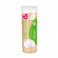 Диски ватные `LP CARE` PURE COTTON с витаминами A, E, F 80 шт