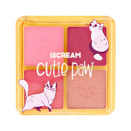 Палетка теней для век `ISCREAM` CUTIE PAW тон 13-16