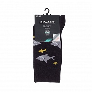 Носки мужские `DIWARI` DW HAPPY черный (44-45) 058