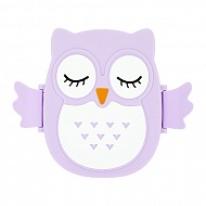 Ланч-бокс `FUN` OWL violet 16 см