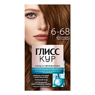Краска для волос `ГЛИСС КУР` с гиалуроновой кислотой тон 6-68 (Шоколадный каштановый)