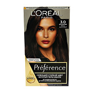 Краска для волос `LOREAL` `PREFERENCE` тон 3.0 (Бразилия)