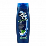 Шампунь для волос `WASH & GO` MEN с ментолом (для всех типов волос) 400 мл