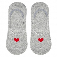 Носки женские `SOCKS` HEART Grey, р-р единый