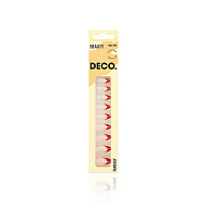 Набор накладных ногтей с клеевыми стикерами `DECO.` FANTASY red and white (24 + клеевые стикеры 24 шт)