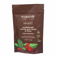 Скраб для лица и тела `ECOLATIER` КОФЕ ORIGINAL Экстра-уход 150 г