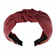 Ободок `LADY PINK` LEATHER wide
