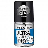 Верхнее покрытие для ногтей `ESSENCE` ULTRA QUICK DRY для быстрого высыхания 8 мл