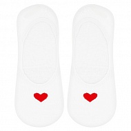 Носки женские `SOCKS` HEART White, р-р единый