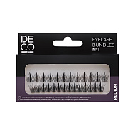 Пучки ресниц `DECO.` ART EYELASH BUNDLES набор №1 (микс средний размер)