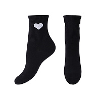 Носки `TRENDY LOOK` BLACK HEART one size
