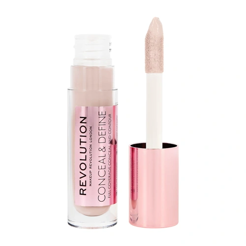 Консилер для лица `REVOLUTION` CONCEAL & DEFINE с аппликатором тон C0.5