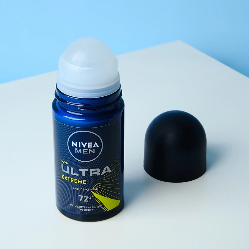 Део-ролл муж. `NIVEA` `MEN` ULTRA EXTREME антиперспирант 72ч 50 мл