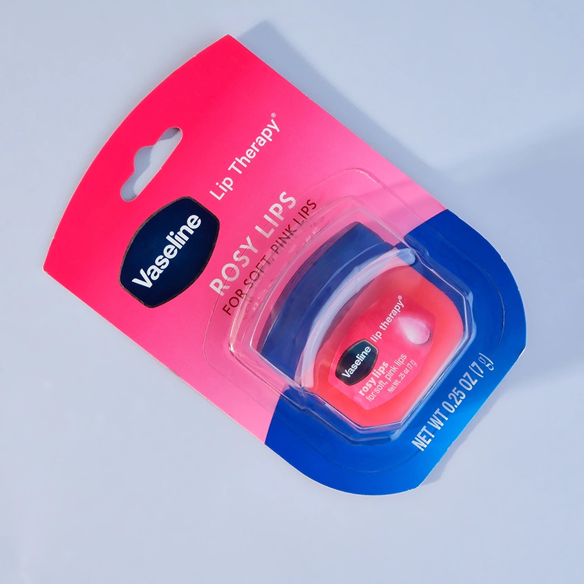 Бальзам для губ `VASELINE` LIP THERAPY Роза (в баночке) 7 г