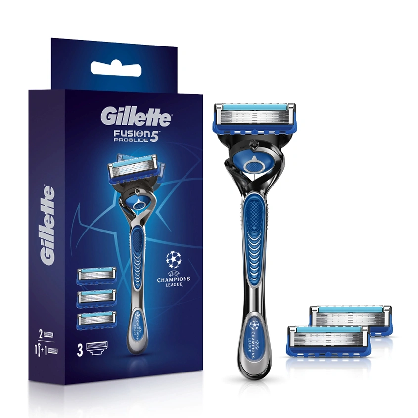 Станок для бритья `GILLETTE` `FUSION` PROGLIDE FLEXBALL с 3 сменными кассетами