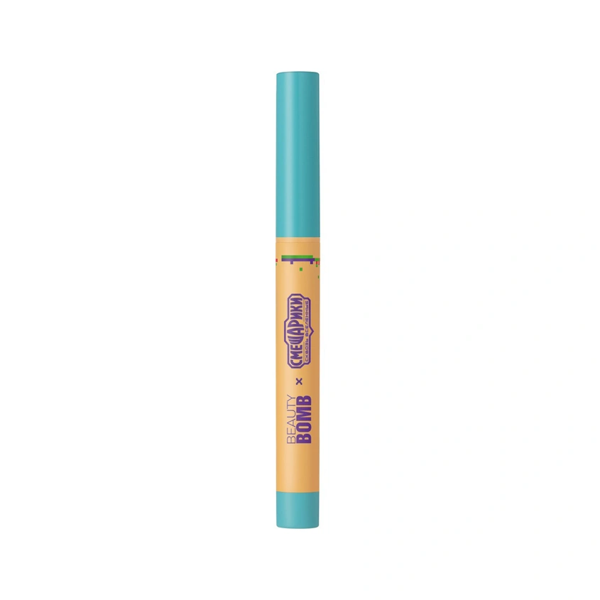 Карандаш для глаз `BEAUTY BOMB` СМЕШАРИКИ тон 02 Голубой сияющий