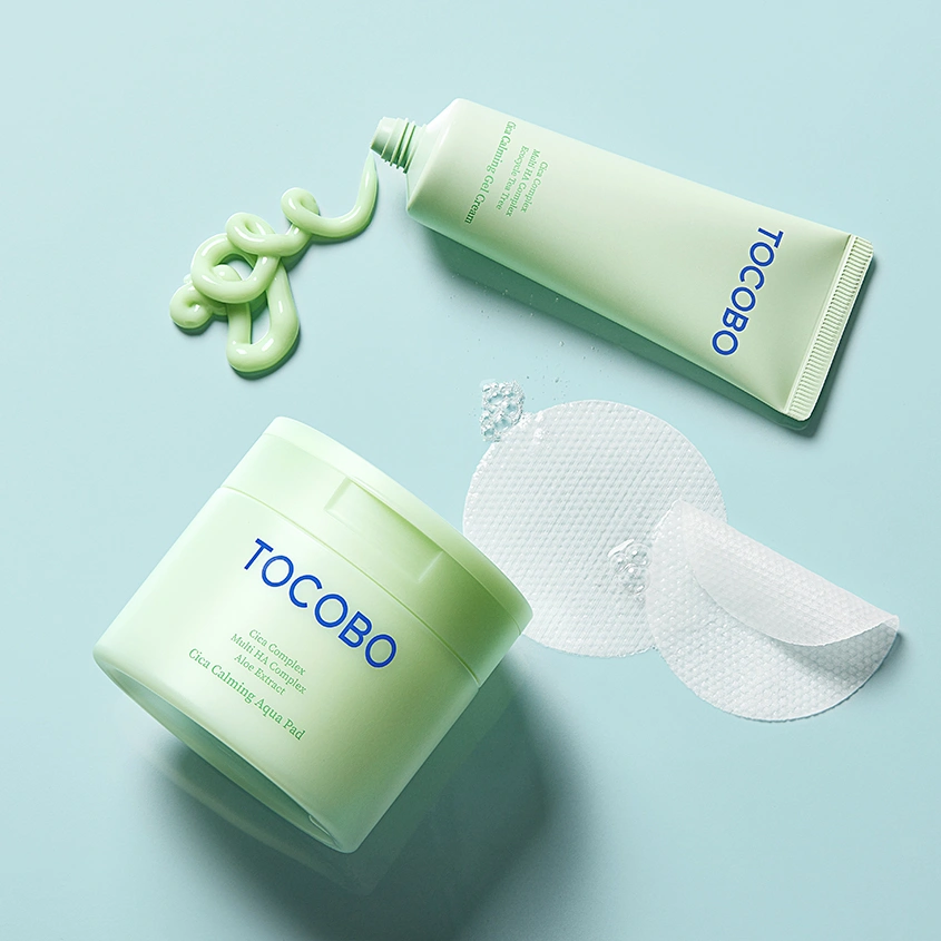 Диски для лица `TOCOBO` CICA успокаивающие с экстрактом центеллы 60 шт