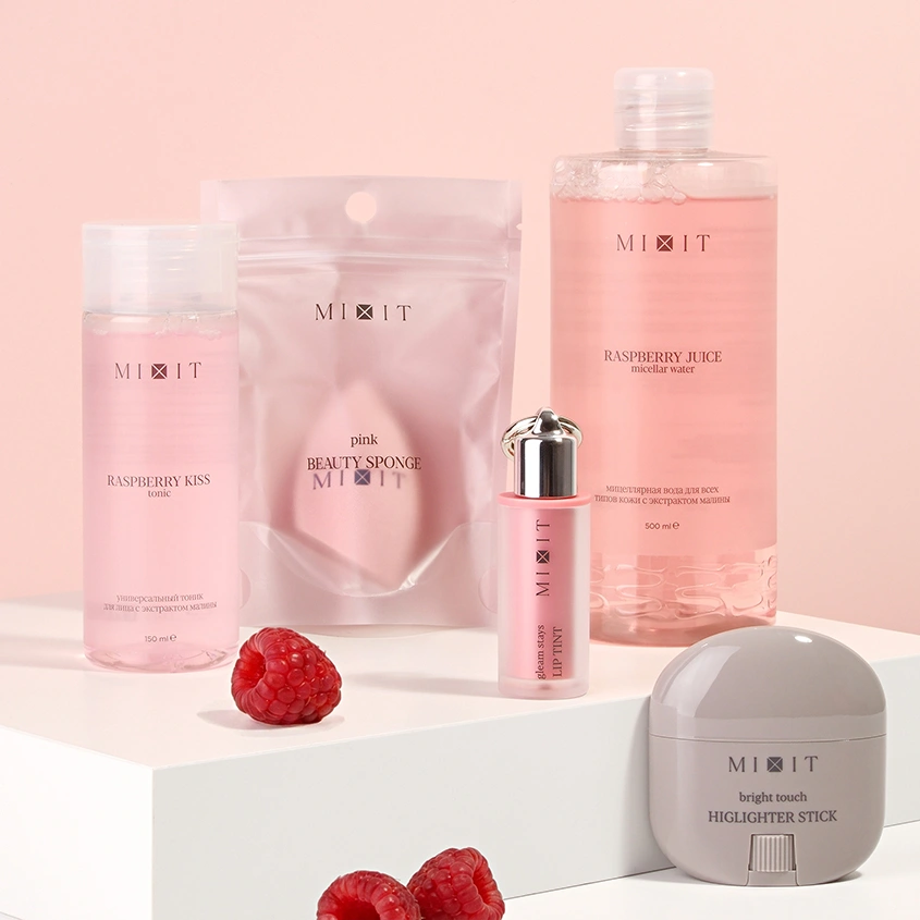 Тинт для губ `MIXIT` RASPBERRY с глянцевым финишем тон 01 3 мл