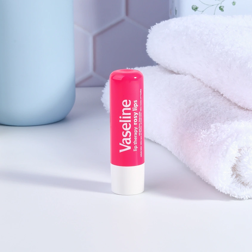 Бальзам для губ `VASELINE` LIP THERAPY с маслом розы (в стике) 4,8 г