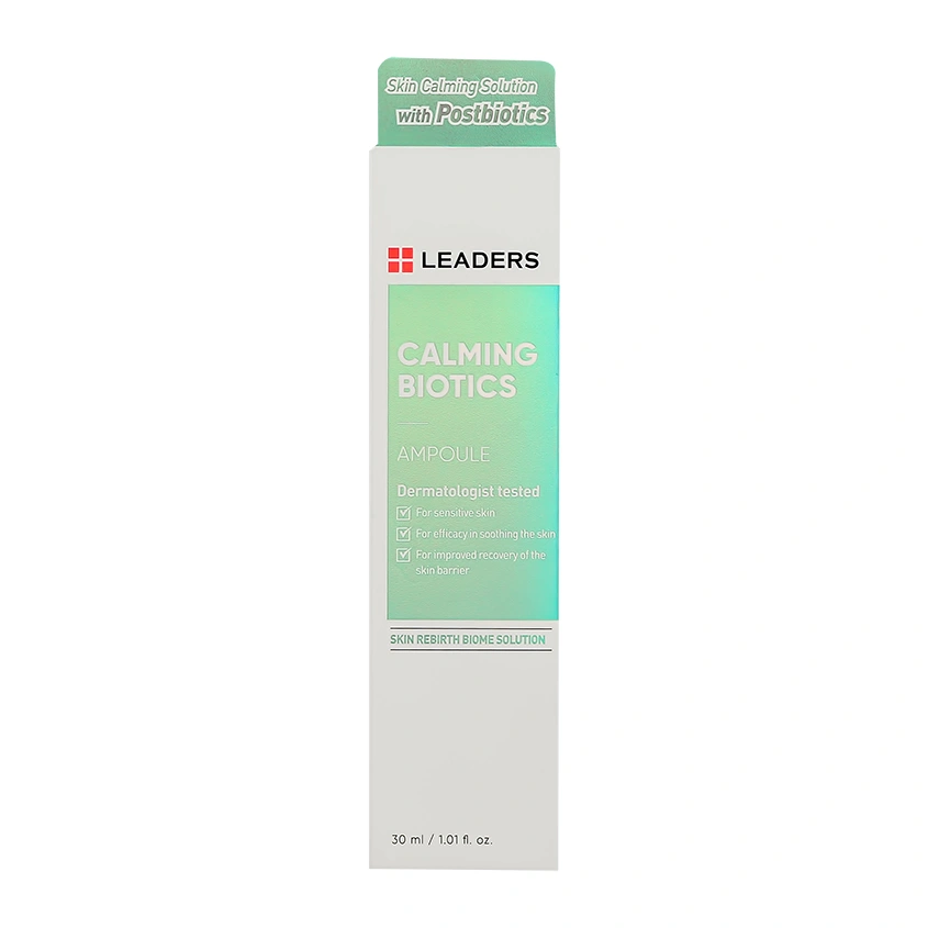 Ампула для лица `LEADERS` CALMING BIOTICS для чувствительной кожи (успокаивающая) 30 мл