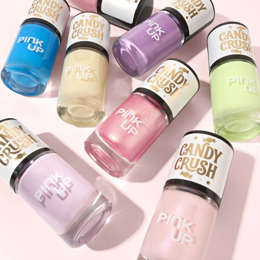 Лак для ногтей `PINK UP` `LIMITED` CANDY CRUSH тон 8 12 мл