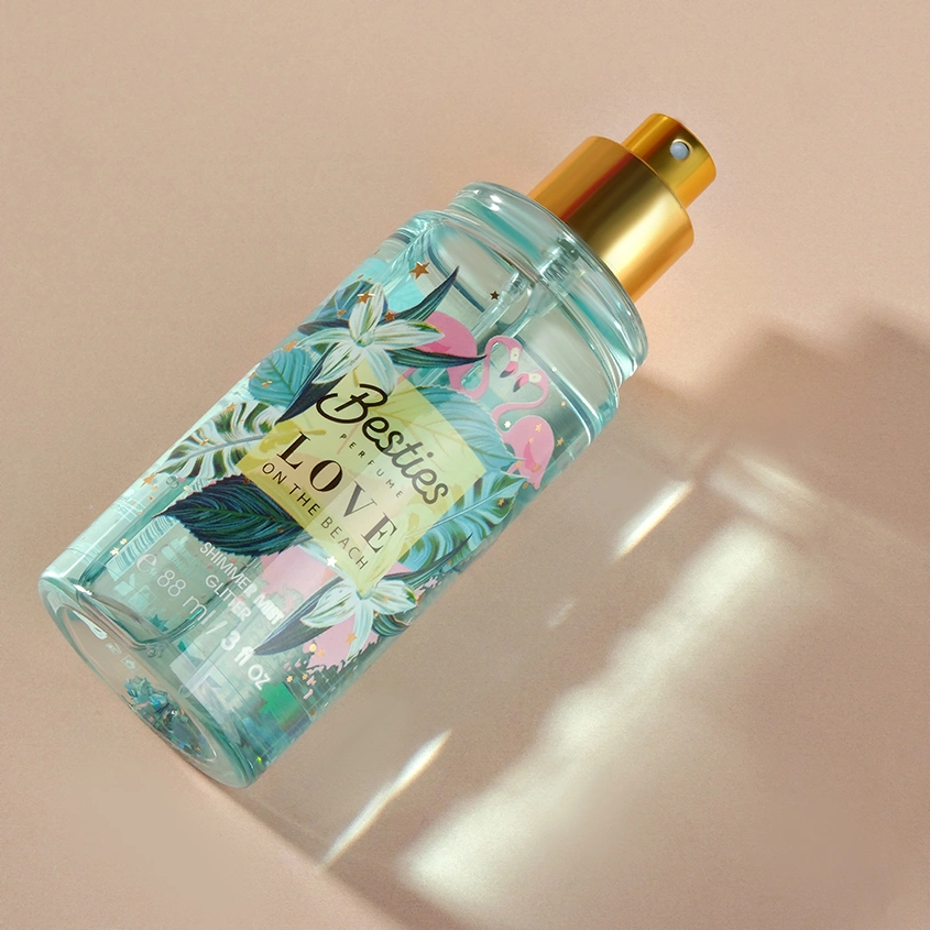 Парфюмированный мист для тела `BESTIES` SHIMMER MIST love on the beach (жен.) 88 мл
