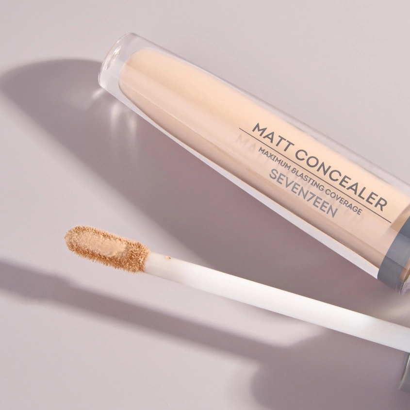 Консилер для лица `SEVEN7EEN` MATT CONCEALER EXTRA COVERAGE матовый жидкий тон 02 Светлый бежевый
