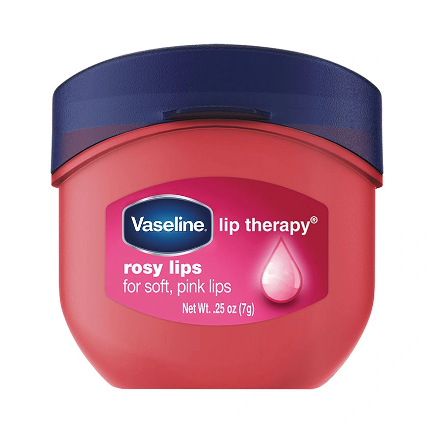 Бальзам для губ `VASELINE` LIP THERAPY Роза (в баночке) 7 г