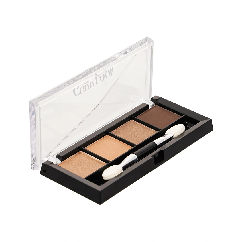 Тени для век `LUXVISAGE` GLAM LOOK 4-х цветные тон 08