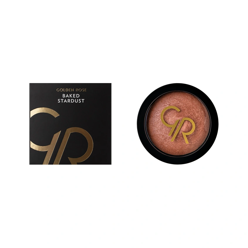 Румяна для лица `GOLDEN ROSE` BAKED STARDUST компактные запеченные тон 106
