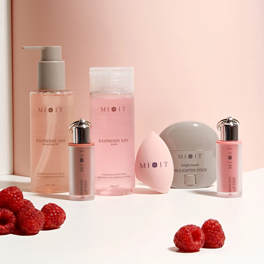 Тинт для губ `MIXIT` RASPBERRY с глянцевым финишем тон 02 3 мл