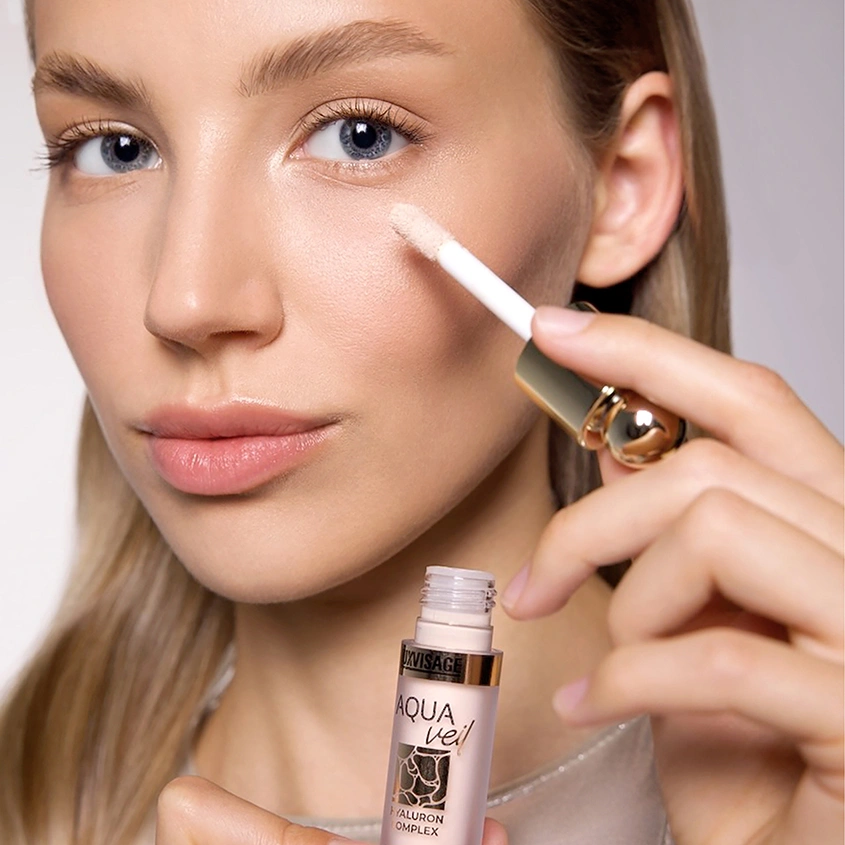 Консилер для лица `LUXVISAGE` AQUA VEIL HYALURON COMPLEX флюид тон 102 Light