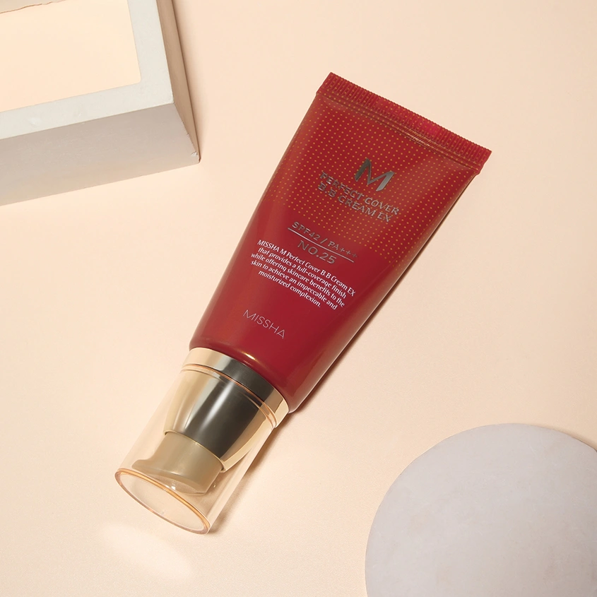 Тональный BB-крем для лица `MISSHA` PERFECT COVER с матовым покрытием тон 25 Warm beige 50 мл