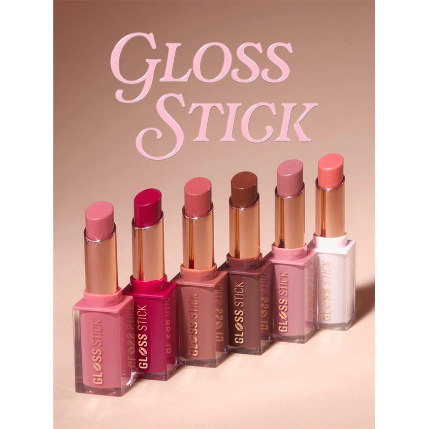 Помада-блеск для губ `REVOLUTION` GLOSS STICK с глянцевым финишем тон Shimmer peach sorbet nude