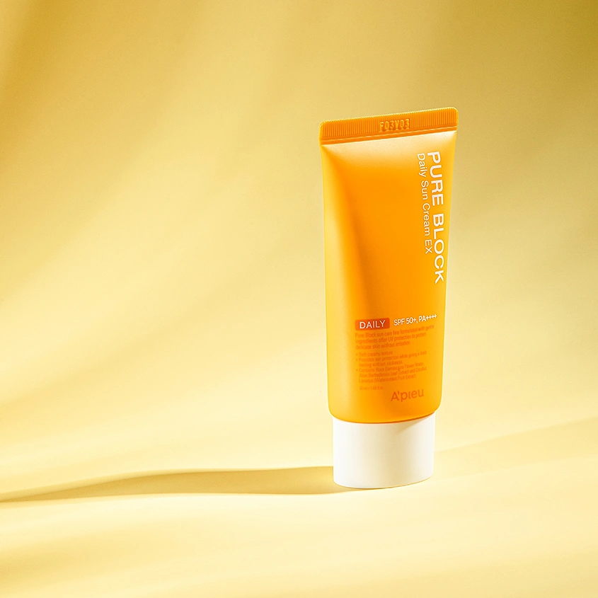 Крем для лица `A`PIEU` PURE BLOCK солнцезащитный SPF-50+ 50 мл