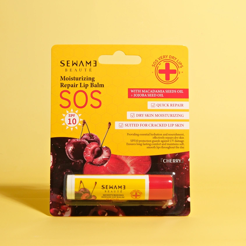 Бальзам для губ `SEWAME` SOS увлажняющий (вишня) 4,8 г